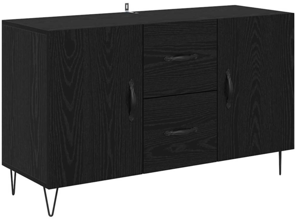 vidaXL Sideboard Schwarz Eichen-Optik 100 x 36 x 60 cm Holzwerkstoff 882471