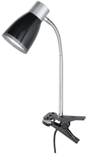 Anklemmleuchte, 1 x E14/4W, 270 lm, 3000K, JOS schwarz schwarz