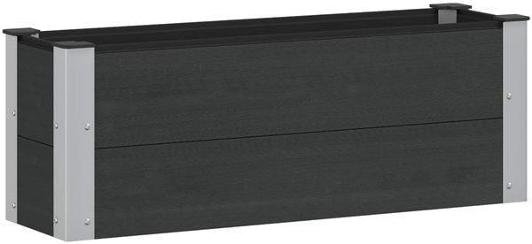 vidaXL Hochbeet Schwarz 100 x 30 x 36 cm 42039034