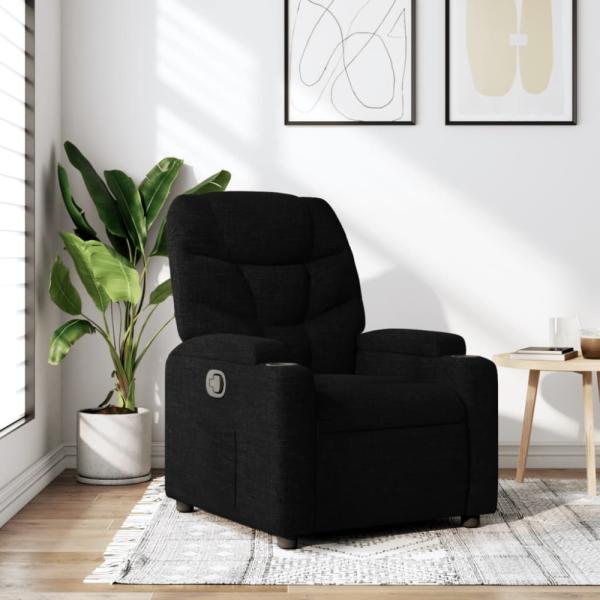 vidaXL Relaxsessel Schwarz Stoff 372443