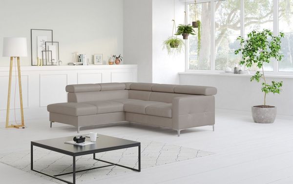 COTTA Ecksofa Sammy L-Form, mit Kopfteilverstellung, wahlweise mit Bettfunktion & Bettkasten