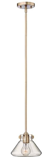 Pendellampe, Deckenlampe, Glas Stahl, D 20,3 cm