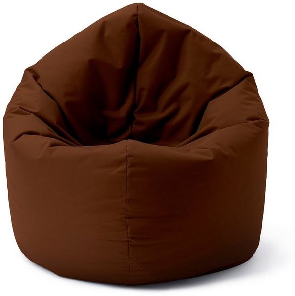 Lumaland Indoor / Outdoor Sitzsack, 2-in-1-Sitzsack, Polyester, 120 x 80 x 75 cm, 300 Liter, Braun
