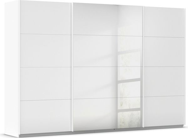 OTTO home Schwebetürenschrank Kleiderschrank Kleiderschränke Schrank Garderobe AGORDO mit Glasfront (Breiten 203/271/315/360 cm, Höhen 210/229 cm) durchdachte Innenausstattung, in 4 Breiten und 2 Höhen MADE IN GERMANY