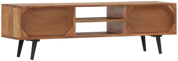 TV-Schrank, TV-Lowboard 140x30x40 cm Massivholz Akazie Bild 4