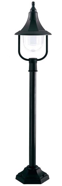 Außenleuchte, Kandelaber, Stehleuchte, schwarz, Höhe 118 cm