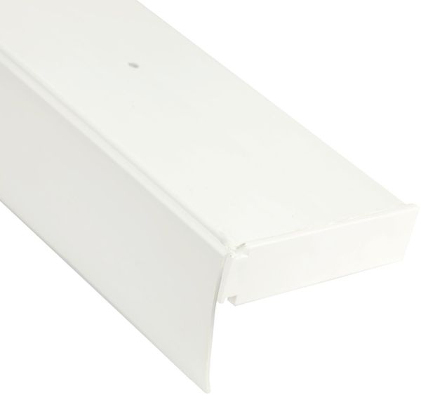 Bestlivings 1-3 Läufige Vorhangschiene mit Innenlauf aus Kunststoff und Kunststoff Blende Weiß 90cm 2-läufig