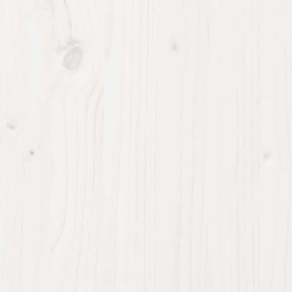 vidaXL Bettrahmen Weiß 90 x 210 cm Massives Kiefernholz 872894 Bild 8