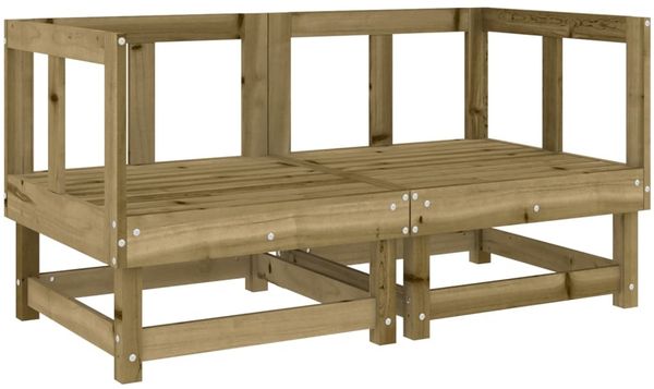 vidaXL 7-tlg. Garten-Lounge-Set Kiefernholz Imprägniert 3186409 Bild 3