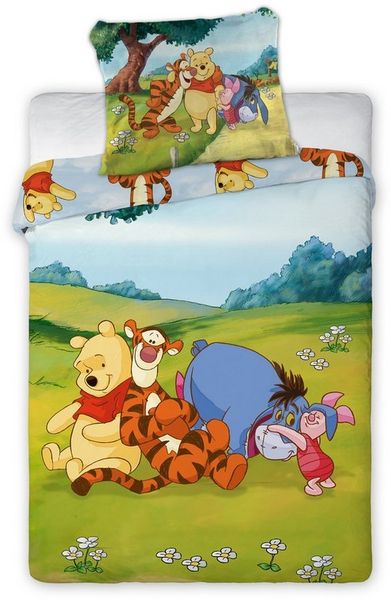 Winnie the Pooh Baby Bettwäsche Set Friends 2tlg. 100x135 cm Baumwolle