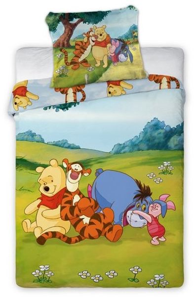 Winnie the Pooh Baby Bettwäsche Set Friends 2tlg. 100x135 cm Baumwolle