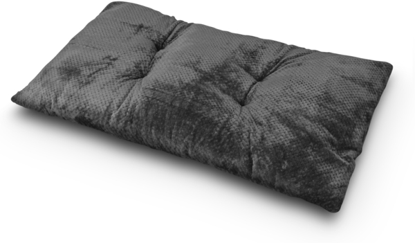 Chillkissen Palettenkissen Palettenauflage, 70x120 cm, weicher Flanellstoff Cashmere Dots, Oberseite im Punktedesign / Unterseite unifarben Anthrazit
