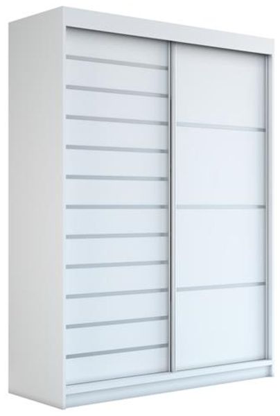 Schwebetürenschrank COLIN 2-türig Schrank 180 cm Farbe: Weiß