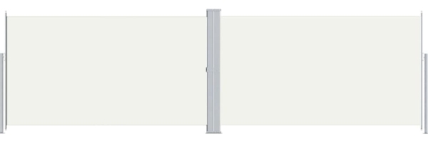 vidaXL Seitenmarkise Ausziehbar Creme 180x600 cm 318001