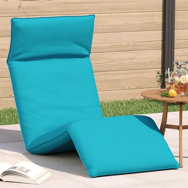 vidaXL Sonnenliege Klappbar Türkis 175x54x8,5 cm Oxford-Gewebe 4019767