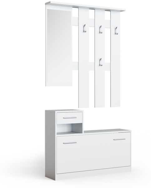 Garderobe Billy Weiß 100 x 111.6 cm Vicco