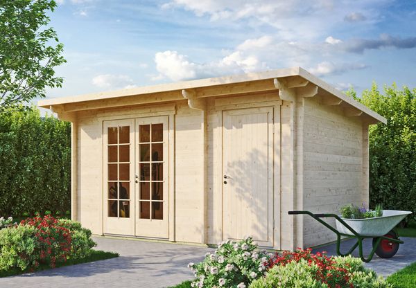 Gartenhaus Jacob 44 A + Abstellraum Farblos