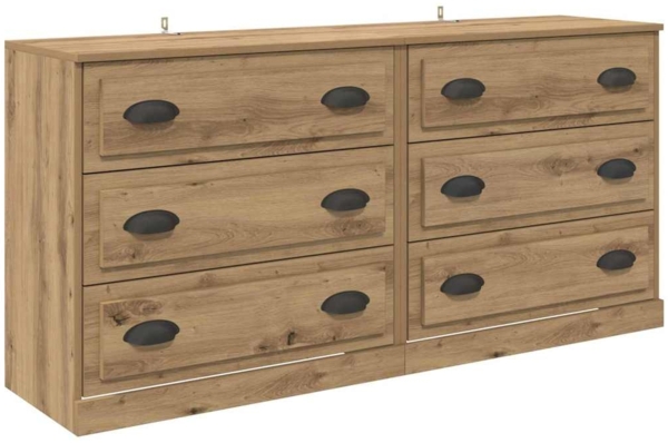 vidaXL Sideboards 2 pcs Artisan-Eiche 70 x 35,5 x 67,5 cm 3402654 Bild 5