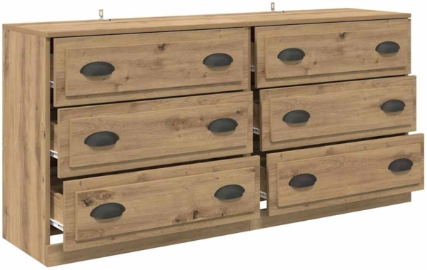 vidaXL Sideboards 2 pcs Artisan-Eiche 70 x 35,5 x 67,5 cm 3402654 Bild 4