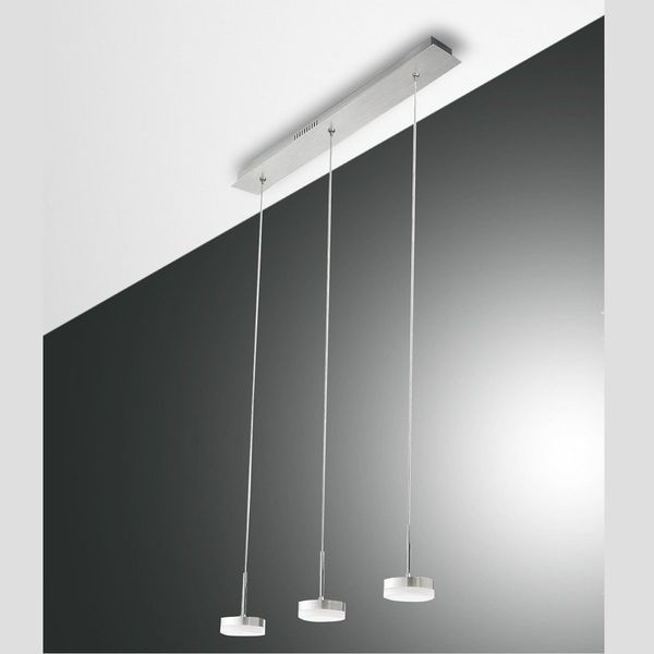 FABAS LUCE No. 3239-47-212 Pendelleuchte DUNK LED 3-flammig, alu gebürstet