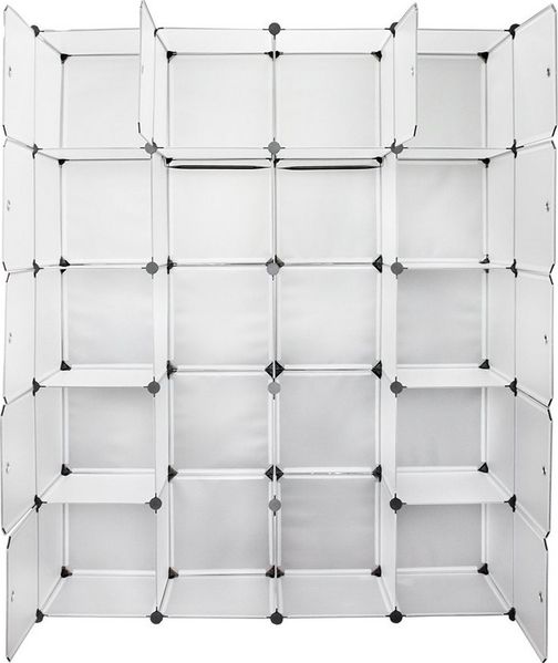 Clanmacy Kleiderschrank Kleiderschrank Regal Kunststoff DIY Kinderregal Badregal
