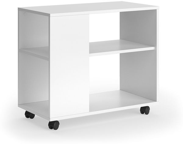 Couchtisch Marian Weiß 70 x 36.6 cm mit Rollen Vicco