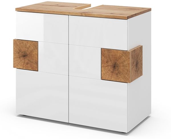 Waschbeckenunterschrank Eden Weiß 73.1 x 64 cm Vicco