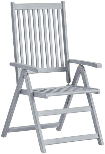 vidaXL Verstellbare Gartenstühle 2 Stk. mit Auflagen Massivholz Akazie 3064699 Bild 9