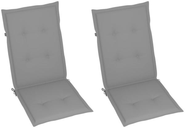 vidaXL Verstellbare Gartenstühle 2 Stk. mit Auflagen Massivholz Akazie 3064699 Bild 5