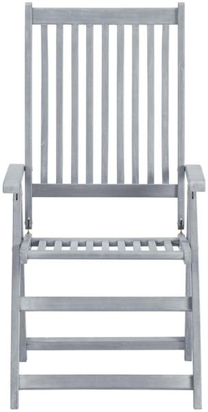 vidaXL Verstellbare Gartenstühle 2 Stk. mit Auflagen Massivholz Akazie 3064699 Bild 2