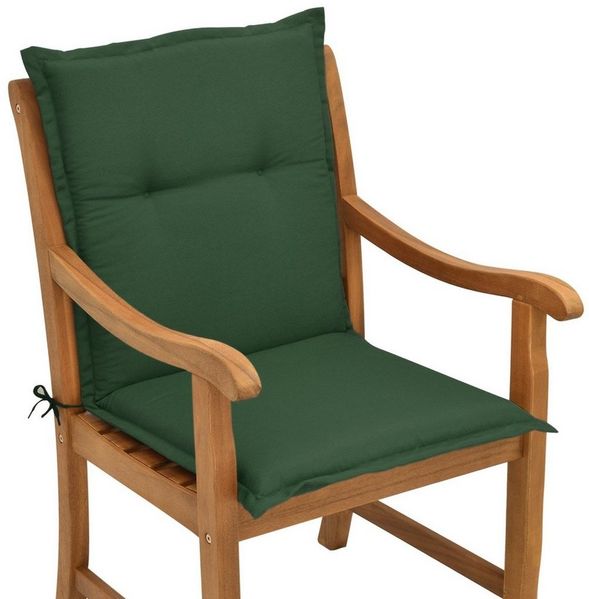 6er Set Beautissu Niederlehner Auflage Loft NL 100 x 50 x 6 cm dunkelgrün Bild 2