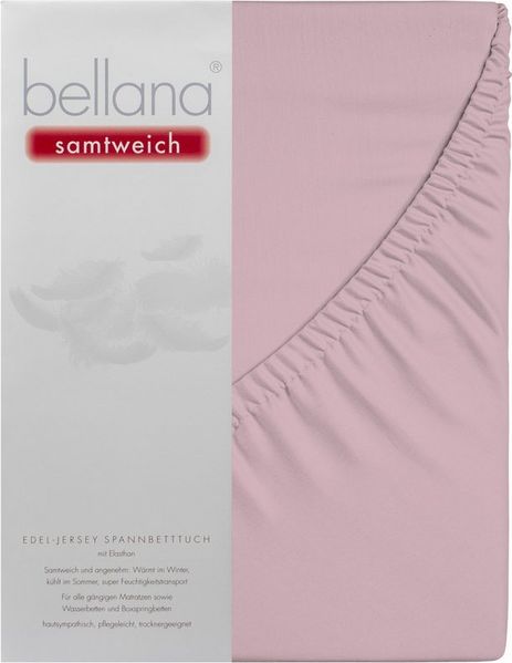 bellana Spannbettlaken Bellana samtweich, Jersey, Gummizug: rundum, (1 Stück), Perfekte Passform dank Elasthan