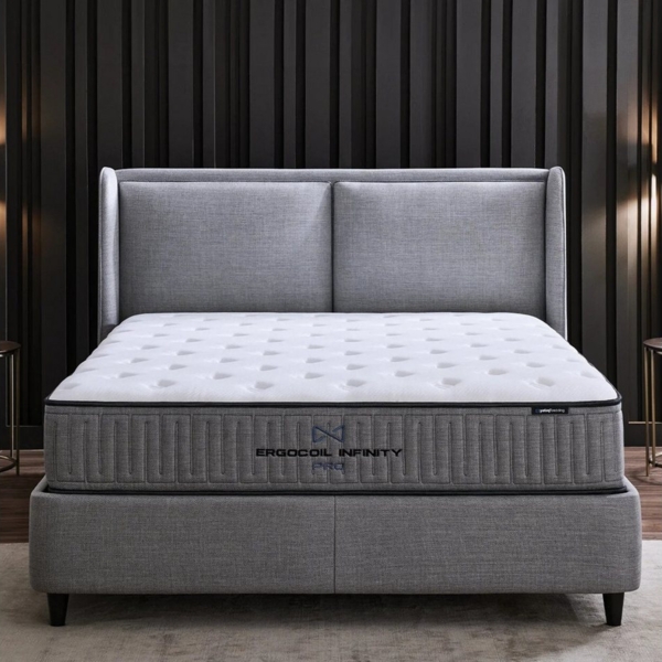 Pointhome Boxspringbett Set, Yatas Bedding Ergocoil Infinity Pro, Doppelseitige Matratze (Schlafzimmerbett, H3 (Mittelfest), Taschenfederkern, Matratzenhöhe: 31 cm