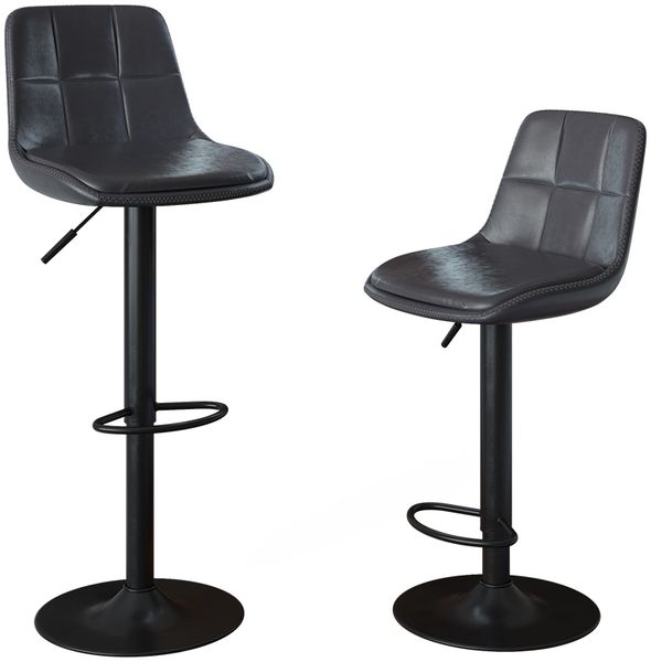 Barhocker 2er Set Sena Grau/Schwarz 38.5 x 86 cm Vicco Bild 6