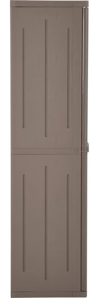 vidaXL Gartenschrank Braun 65x45x172 cm PP Holz-Optik 151240 Bild 4