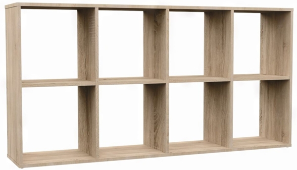 Selsey 'Malax' Offenes Standregal, 8 Fächer, Sonoma-Eiche, 75 x 147 x 30 cm