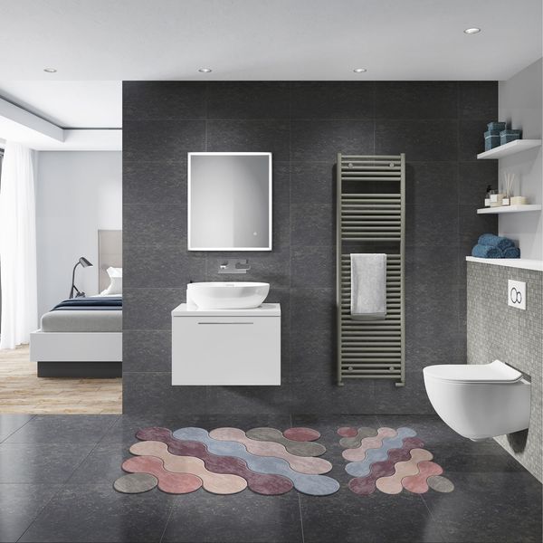 Badematten-Set (2 Stück), '21011715Rn', Mehrfarbig