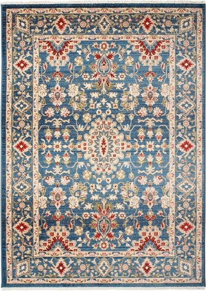 Tapiso Teppich RIVIOLI, rechteckig, Höhe: 9 mm, Wohnzimmer, Schlafzimmer, Kurzflor, Fransen