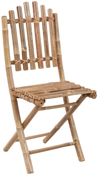 vidaXL Klappbare Gartenstühle 2 Stk. mit Kissen Bambus 3064012 Bild 6
