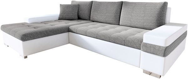 Ecksofa Bangkok Mini, Farbe: Soft 017 + Lawa 05