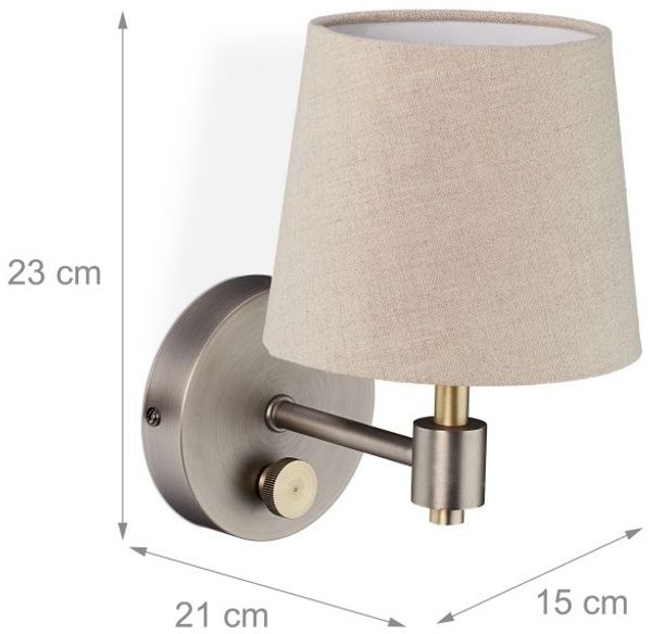 Relaxdays Wandlampe Vintage Bild 5