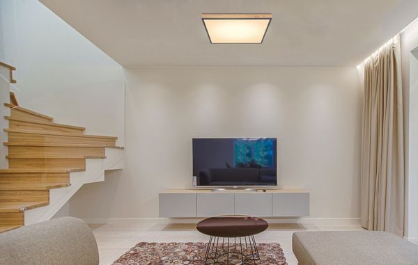 Deckenleuchte LED Wohnzimmer Deckenlampe Schlafzimmer Holz Optik 416080WD3