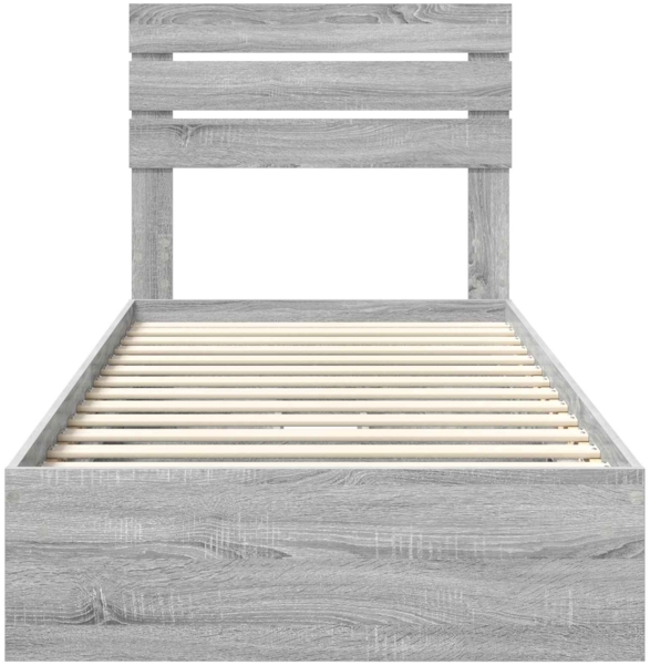 vidaXL Aufbewahrungsbett Graues Sonoma 90x200 cm Holzwerkstoff 3411598 Bild 7