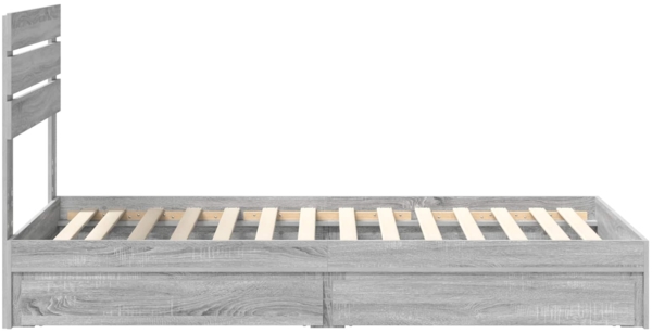 vidaXL Aufbewahrungsbett Graues Sonoma 90x200 cm Holzwerkstoff 3411598 Bild 8