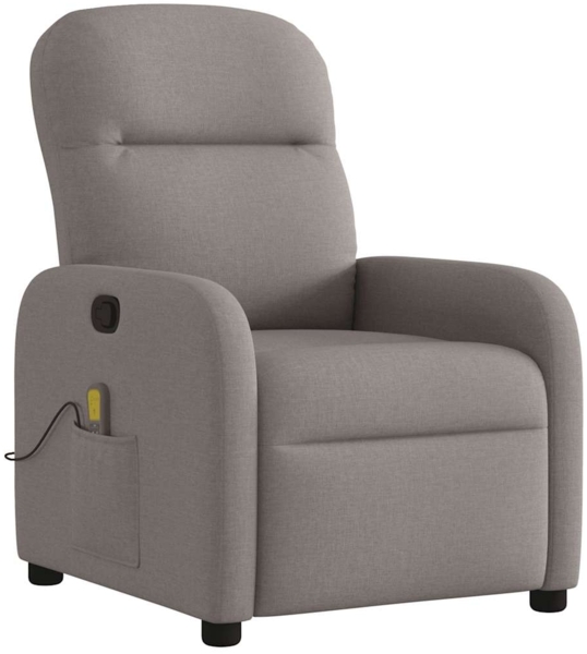 vidaXL Massagesessel Taupe Stoff 4015539