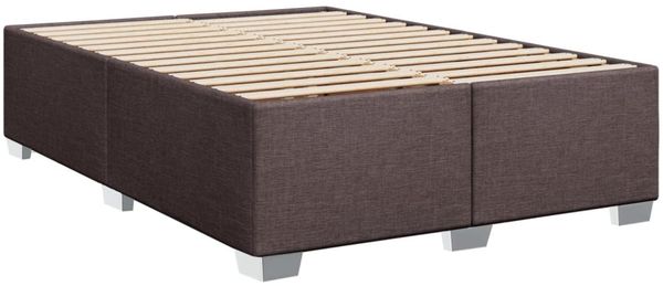 vidaXL Boxspringbett mit Matratze Dunkelbraun 160x200 cm Stoff 3288256 Bild 8