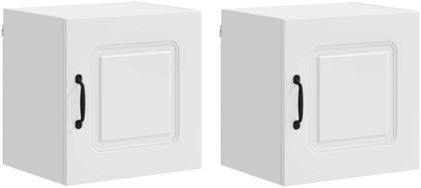 vidaXL Küchenschrank Kalmar 2 pcs Weiß 40 x 31 x 40 cm Holzwerkstoff 884515