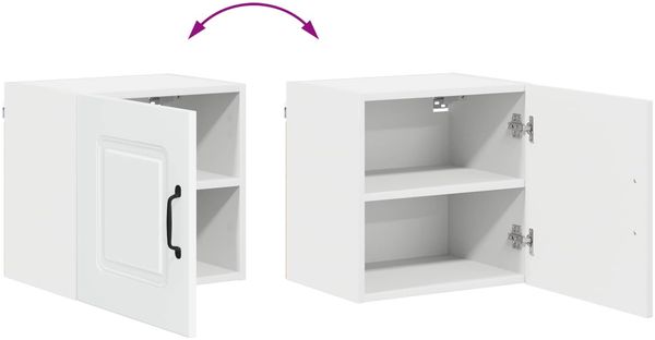 vidaXL Geschirrspülerfront Kalmar 2 pcs Weiß 40 x 31 x 40 cm 884515 Bild 12