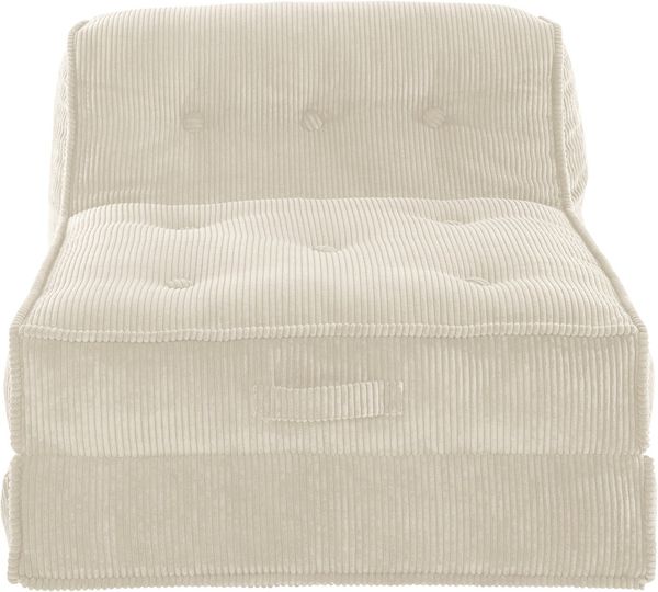 INOSIGN Sessel Pia, Loungesessel aus Cord, in 2 Größen, Pouf-Funktion.