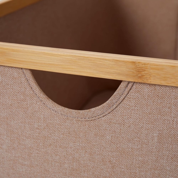 Lumaland Bambus-Aufbewahrungsbox rechteckig 3er-Set Taupe Bild 7
